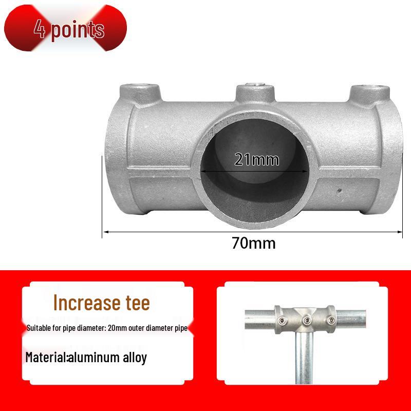 20/25/32mm Steel Pipe Connector: Galvanized 6-Point Round Elbow Joint Fastener