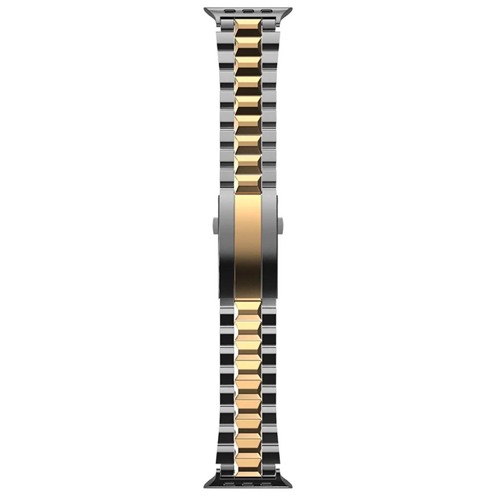 Титановый браслет для Apple Watch Band Ultra 2 49мм 10 46мм Металлический Роскошный Мужской Ремешок для Series 9 8 7 6 5 4 SE 45мм 44мм Браслет на запястье