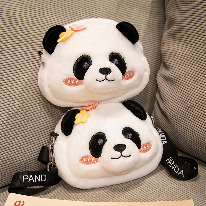 Soft And Huggable Panda Plush Crossbody Bag For Children Perfect Mini Backpack