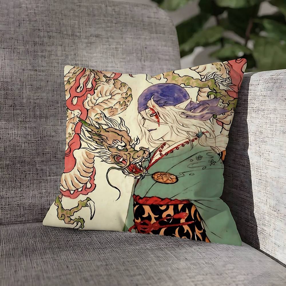 Чехол на подушку M-Mononoke Продавец лекарств Для 55x55см 30x30см 50x50см 45x45см 40x40см Квадратный чехол для подушки на стул Чехол