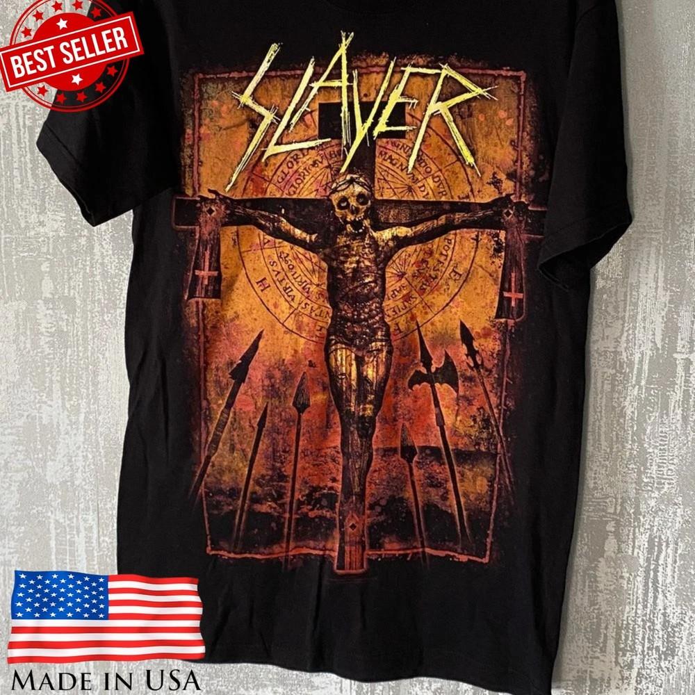Футболка Slayer South of Heaven Футболка Хэви-метал Рок-группа Унисекс Футболка