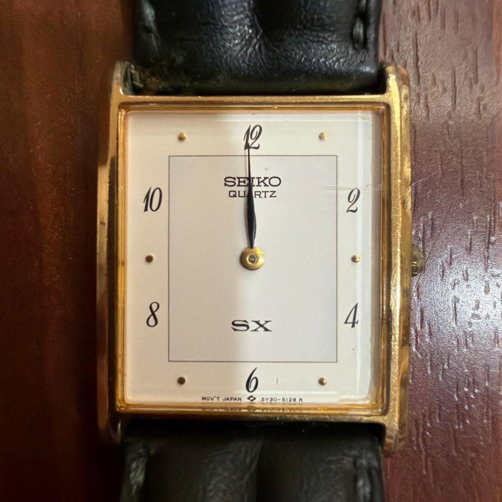 Б/у SEIKO 1988 5Y30-5060 Арт-деко Винтаж