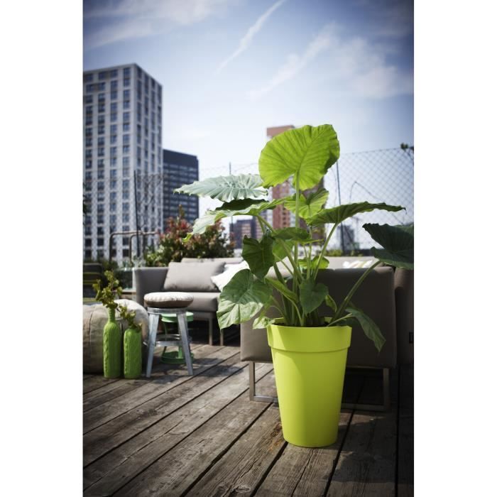 ELHO Вазон Loft Urban круглый Высокий - Ø 34 x В 45 см - Для улицы - 100% переработанный - Серый