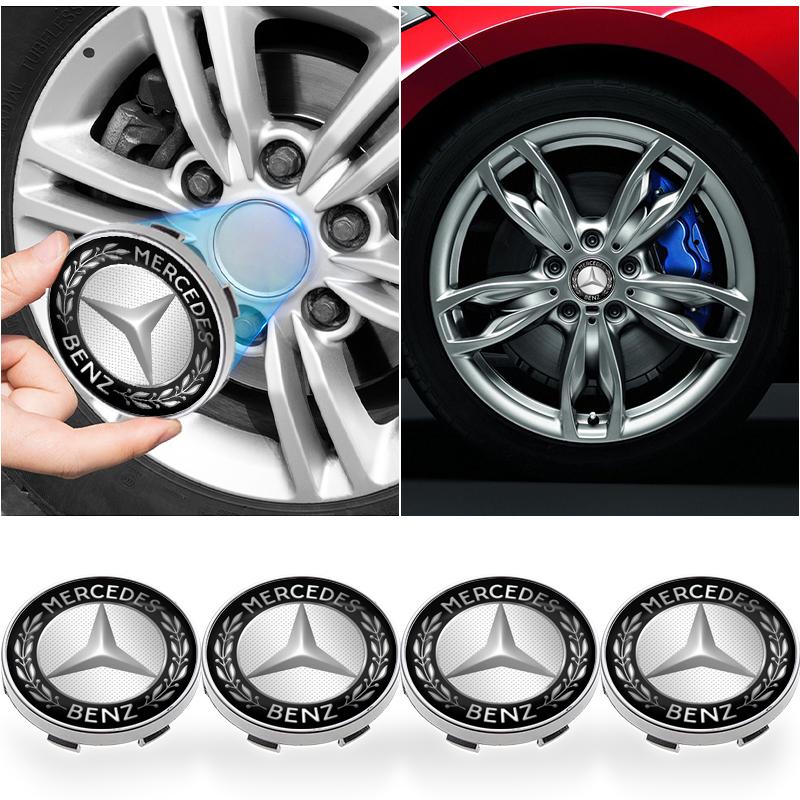 4pcs 56mm 60mm Car Wheel Center Hub Cap Badge Logo Emblem Decal Wheel Sticker Accessories For Mercedes Benz AMG GLC GLE CLA W204 W205 W203 W211 W212
