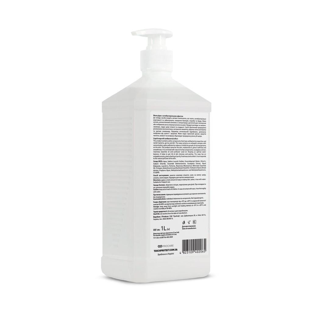 Liquid Soap with Antibacterial Effect Eucalyptus-Rosemary Touch Protect 1000 Ml