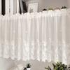1 шт. ламбрекен белый кафе европейский стиль оконные шторы кухонные кружевные занавески плавающие прозрачные оконные шторы