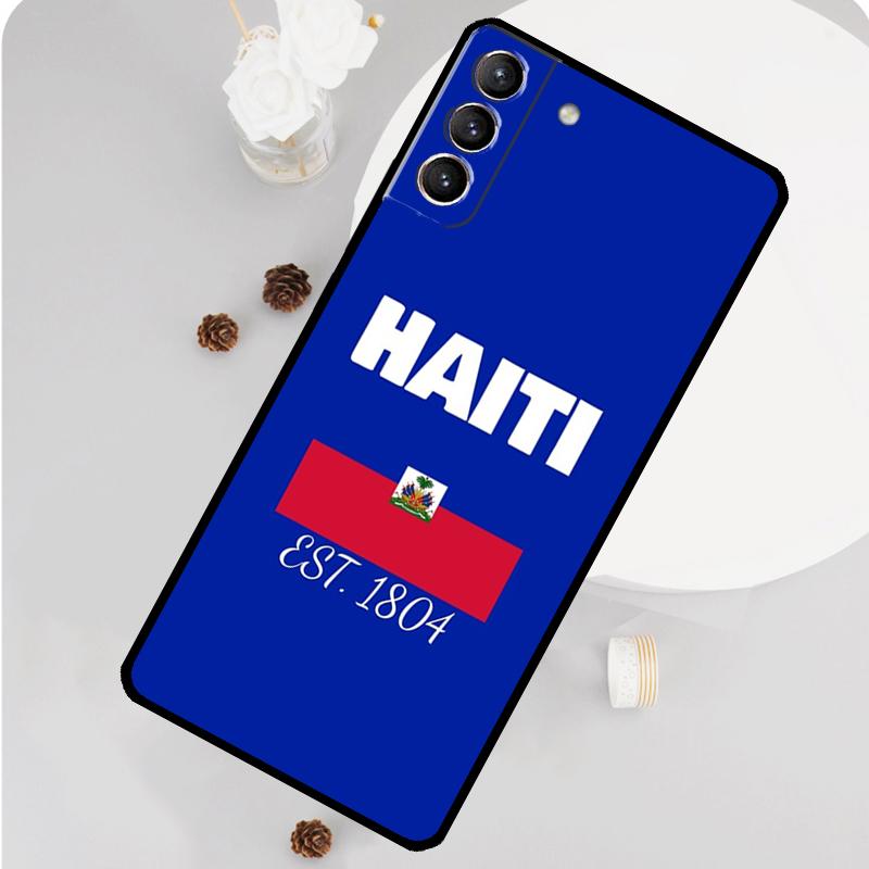 Винтажный чехол для телефона с флагом Гаити для Samsung Galaxy S25 S26 Ultra S20 S21 S22 S23 S24 S10 Plus S25 FE Funda Cover