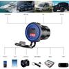 USB Type C Dual Port Car Motorcycle Boat Charger Socket QC 3.0 PD Fast Charge Auto Power Adapter with ON/Off Switch 12-24V Universal Blue Light