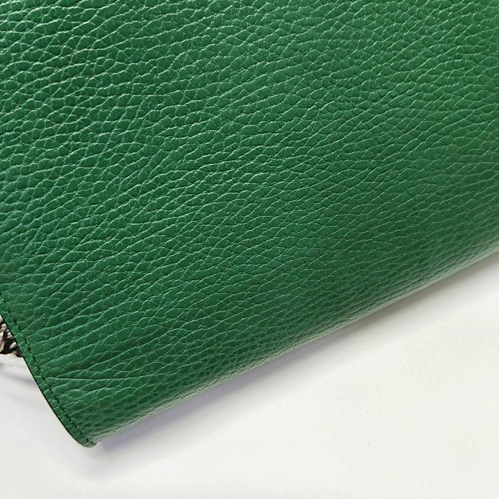 [Pre-Owned] Dionysus Double Tiger Head Buckle Chain Shoulder Leather Wallet Crossbody Bag - Very Good #FM7E2Z