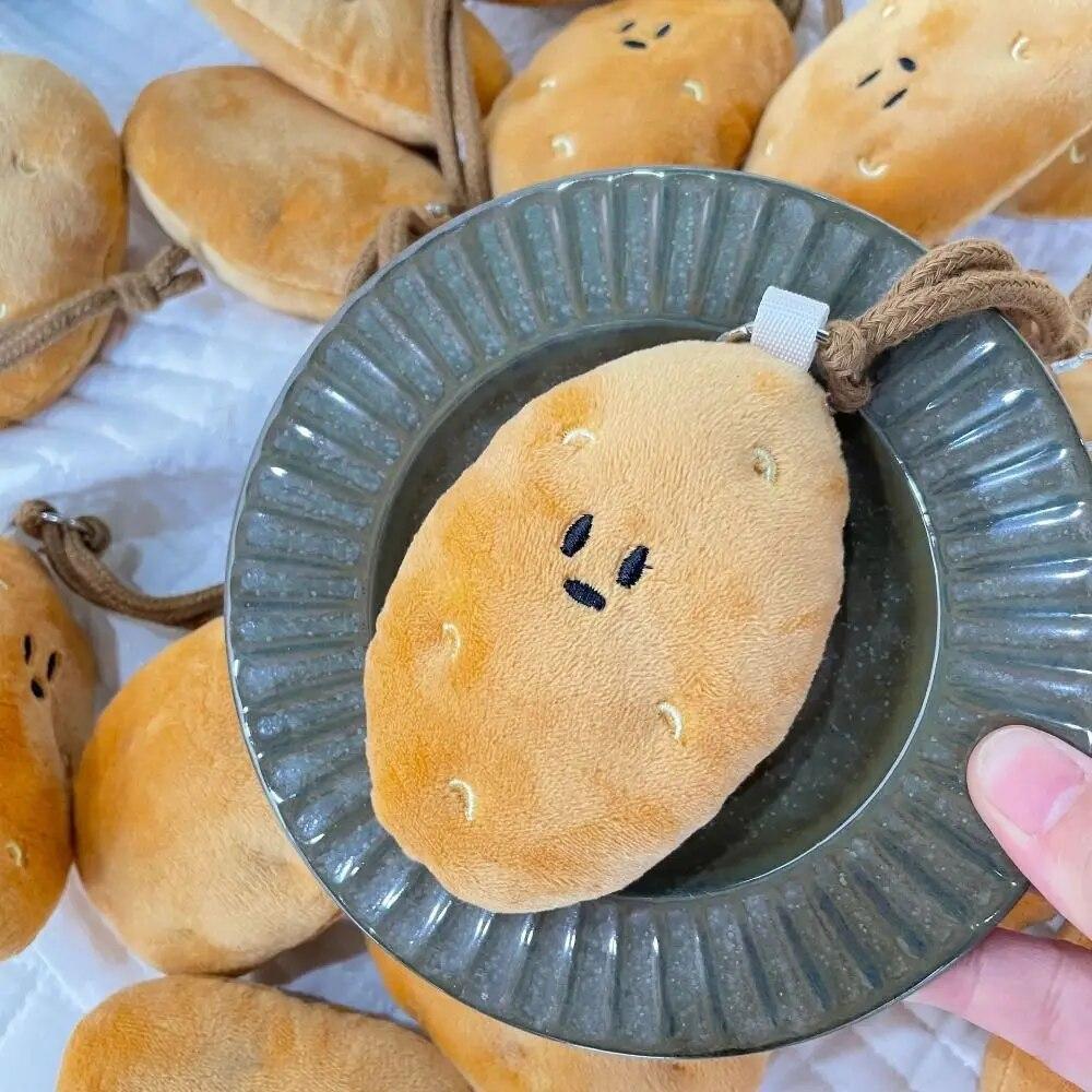 Cute Potato Plush Key Chain Cartoon Pendant Student Creative Bag Decoration