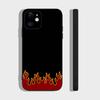 Огонь Для iPhone 13,17,11,12,16,14,15,Plus,Pro Max Мягкий Силиконовый Черный Чехол для Телефона
