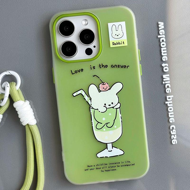 Чехол Zhitai Jelly Skin для Apple iPhone 16, 15 Pro, 14 Pro Max, 13 и 12 с ремешком на руку