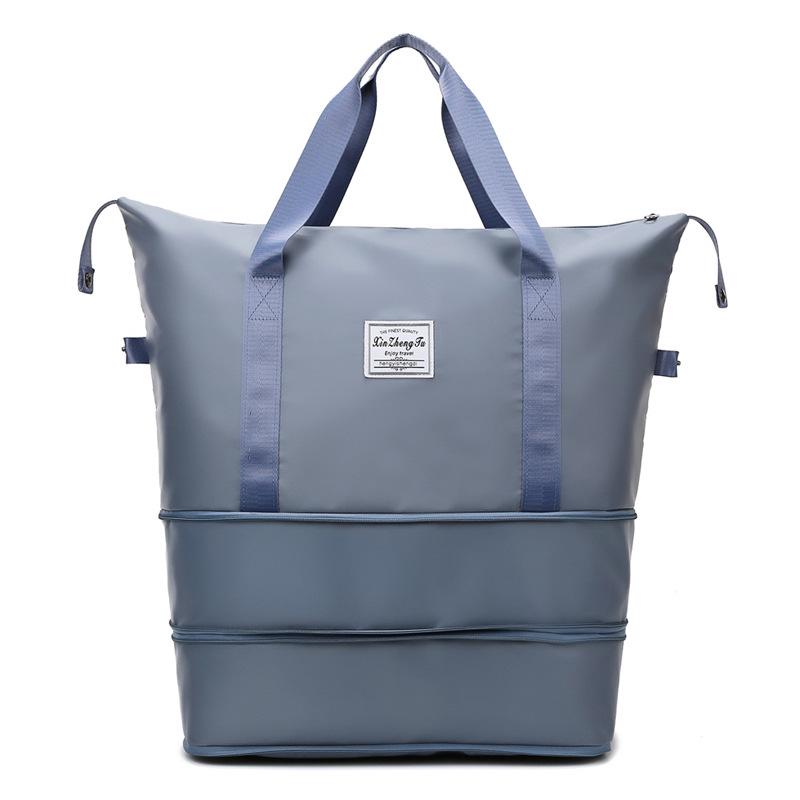 Expandable Water-Resistant Sports Bag with Wet/Dry Separation for Travel & Outdoor Activities