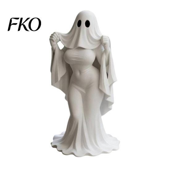 Niche Personality Statue Ghost Lady Ornament, Durable PLA 3D Printing Halloween Figure, Decor Figurine Full of Mystery Collectible, for Desktop
