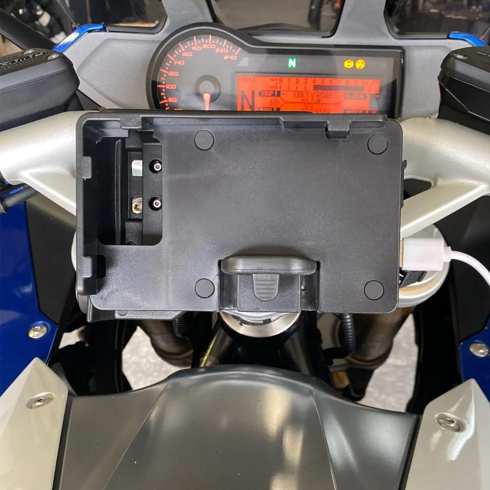 Motorcycle modification parts phone holder supports wireless charging USB dual port universal FOR R1200GS F850GS F750GS R1250GS