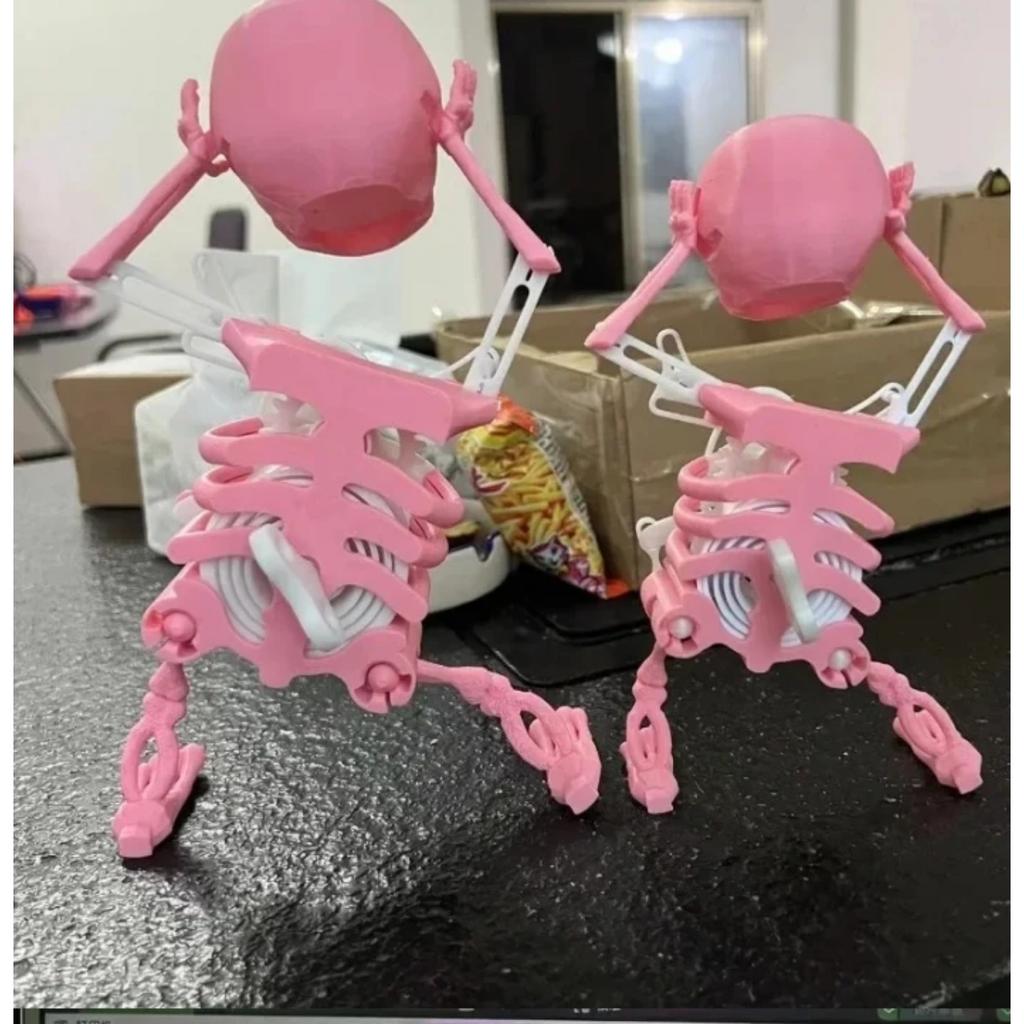3D Скелет Танцующий Танцующий Череп Орнамент Танцующий Персонаж Страшный Скелет Оригинальный Настольный Автомобильный Домашний Игрушка Декор