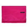 Red Faux Cashmere Winter Scarf for Women - 2026 Korean Style Solid Color Shawl with Logo, Ideal for Annual Meeting Gifts