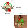 Hanging Christmas Wreath Timer Function Xmas Decorations LED Christmas Decorations  Wall