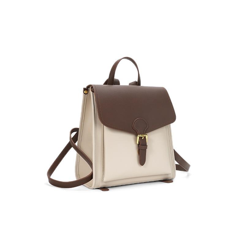 Leather Women's Bag Handbag Women's Niche New High-end Texture Backpack Small Backpack Women's Bag