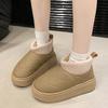 Fashion New Non-slip Winter Women's Ankle Boots Outdoors 2024 Hot Sale Ladies Boots Warm Short Plush Outdoors Round Head Women Shoes