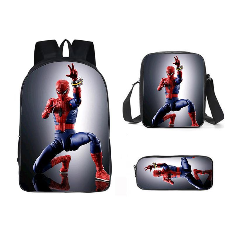 Backpack Three Piece Set Waterresistant Material Kids For