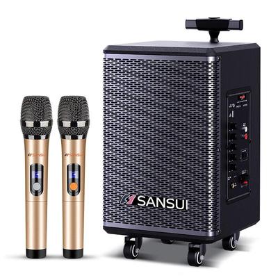 SANSUI TE06 8-дюймовая портативная умная караоке-колонка на колесиках, штекер CN (адаптер в комплекте)