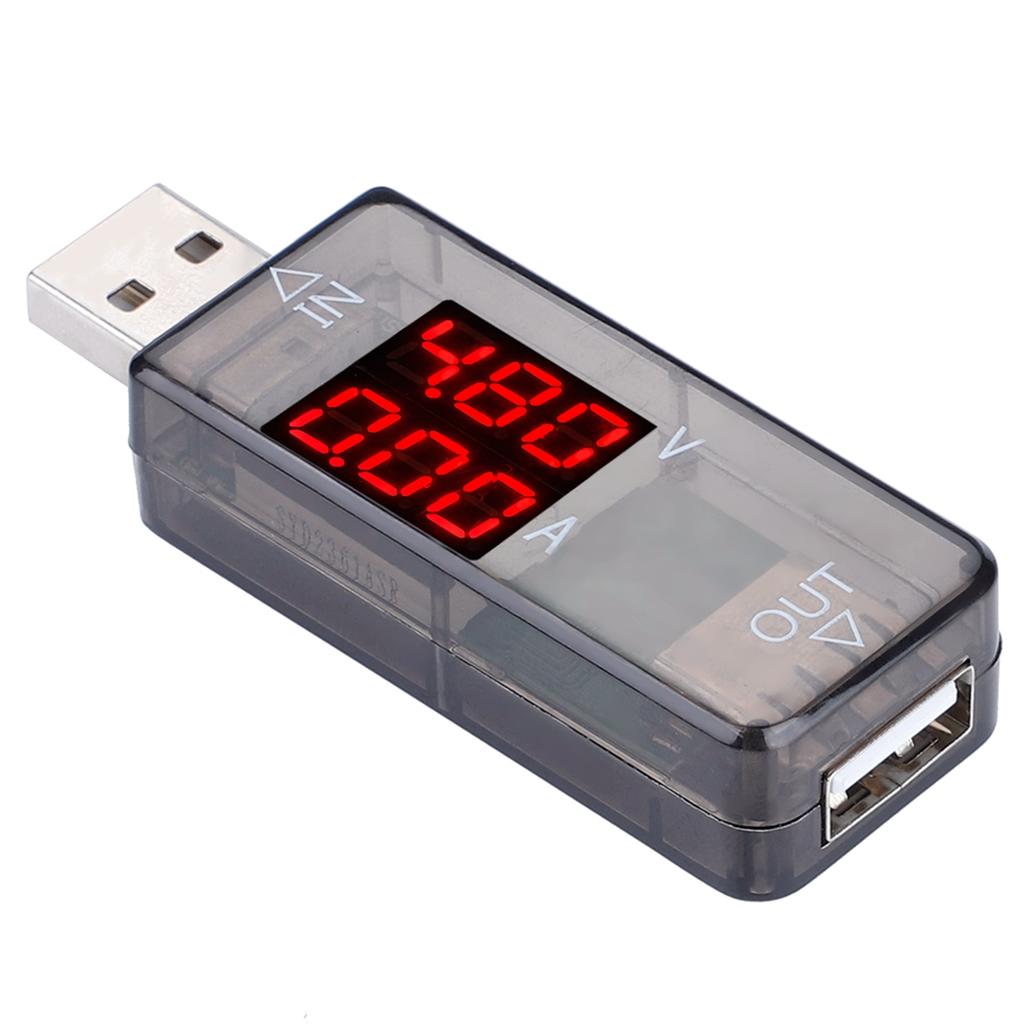 USB Color LCD Voltmeter Ammeter Current Meter Multimeter r USB Tester (Blue)