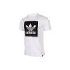 Adidas Originals Trefoil Logo Print Crew Neck T-Shirt Men Tops White AY8899