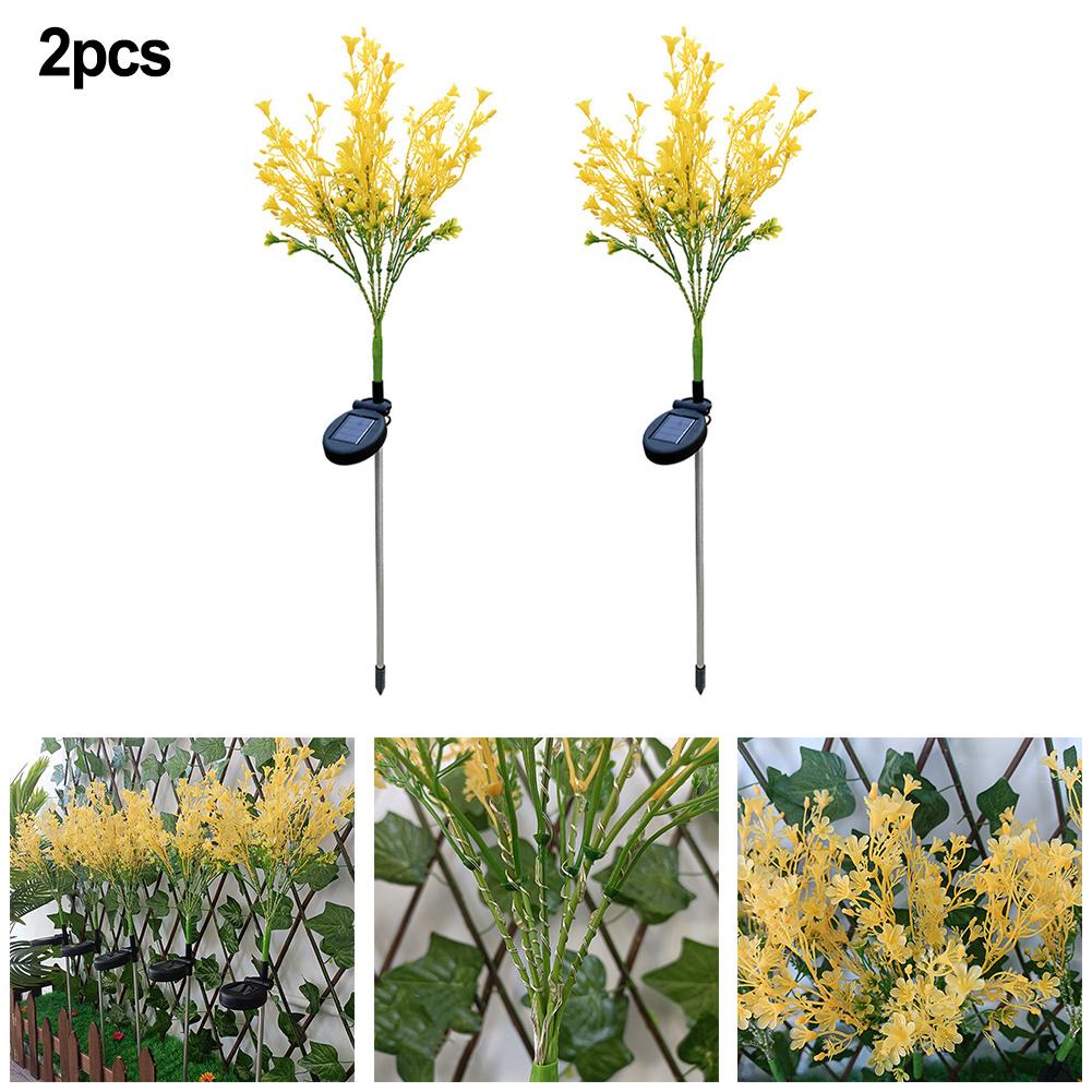 Солнечная лампа для сада с рапсом, светодиодная лампа для цветочного кола, уличная водонепроницаемая лампа для двора - патио