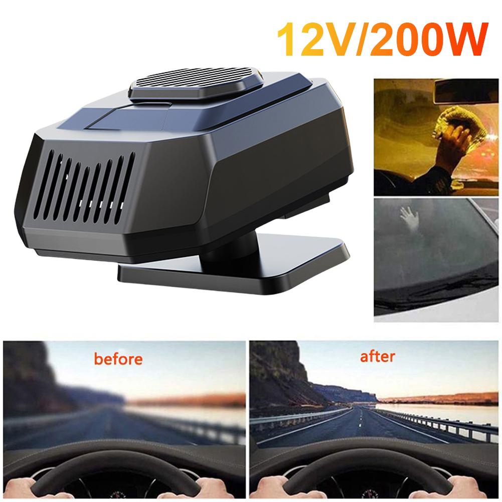 Car Heater Fan 12V Auto Windshield Defroster Fast Heating Car Defogging Demister for Winter Humid Weather