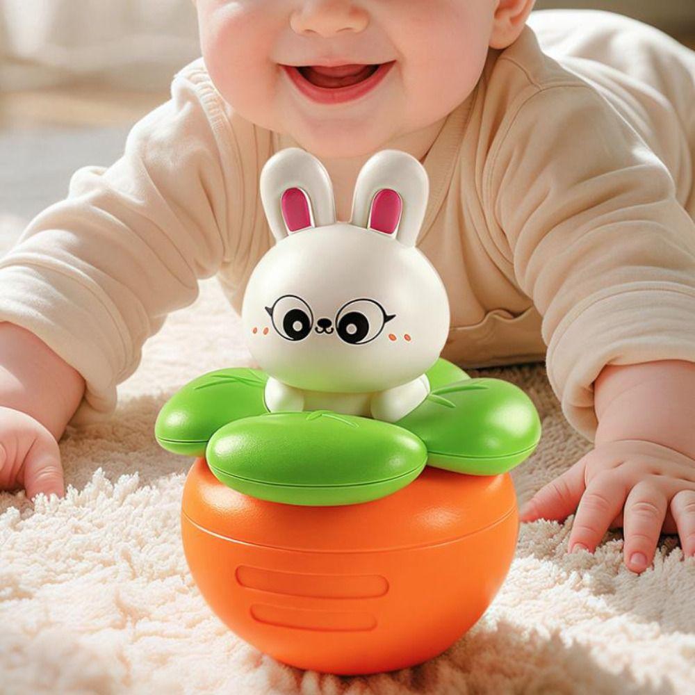 Toy Doll Rabbit Carrot Tumbler Doll Crafts Rabbit Tumbler Toy Lovely Baby Swing Toy Birthday