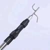 Stainless Steel Telescopic Capture Pole with Pickup Hook Curtain Puller Clothes Dryer Fishing Net Puller Portable Truck Cargo Grabber