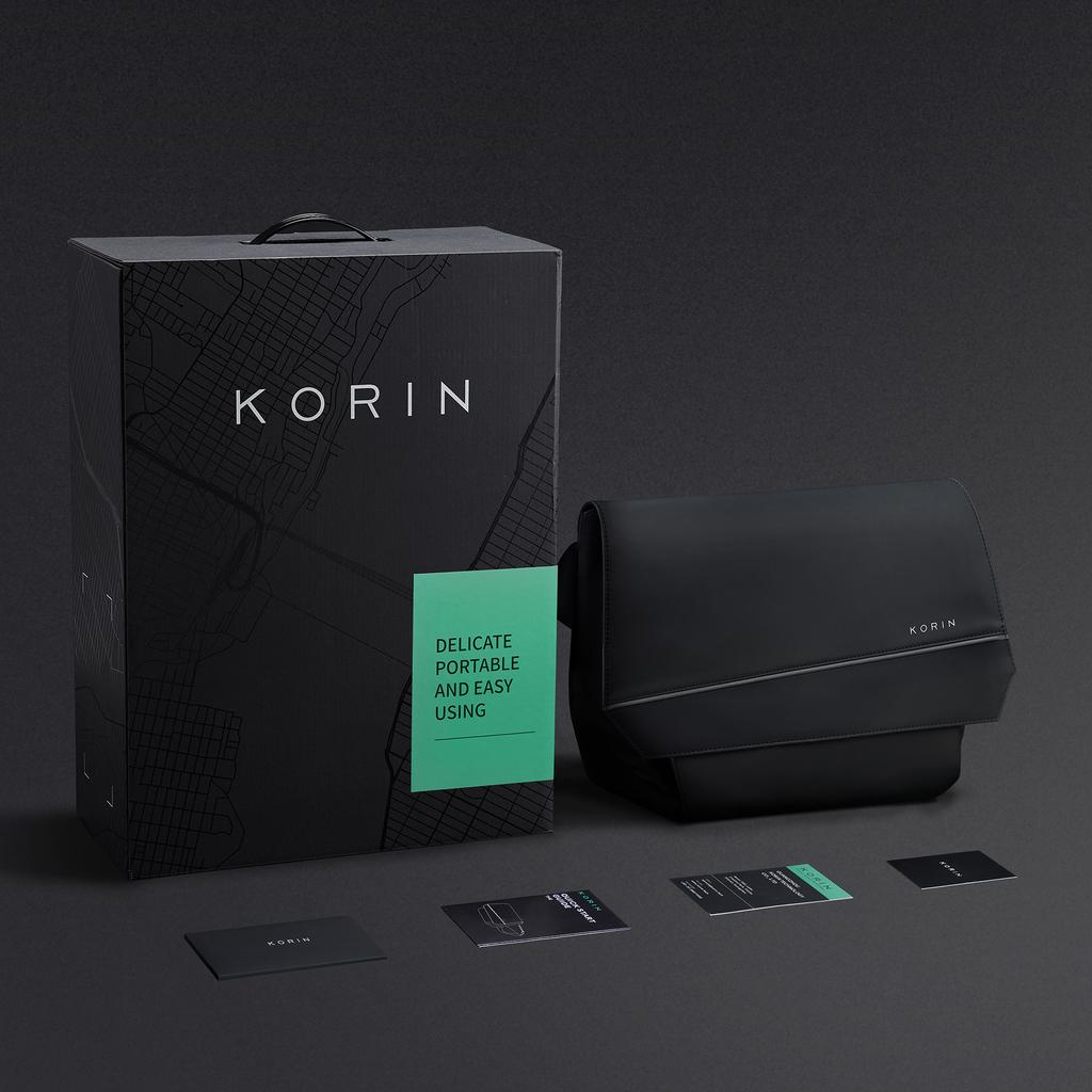 Korin Designs Original FlipSling X With Gift Box Men Sling Bag Small Crossbody Bag Casual Chest Bag Waterproof Magnetic Buckle