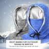 Winter Warm Fleece Beanies Hats For Men Thermal Windproof Skull Bandana Neck Warmer Outdoor Sports Skiing Scarf Thermal Cap