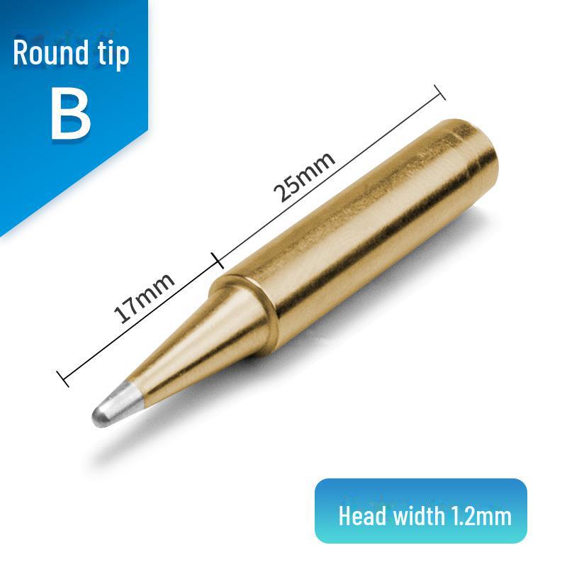 Универсальное паяльное жало Karendo 936 — внутренний нагрев золотого цвета, совместимо с серией 900, заостренное, в форме ножа, в форме подковы.