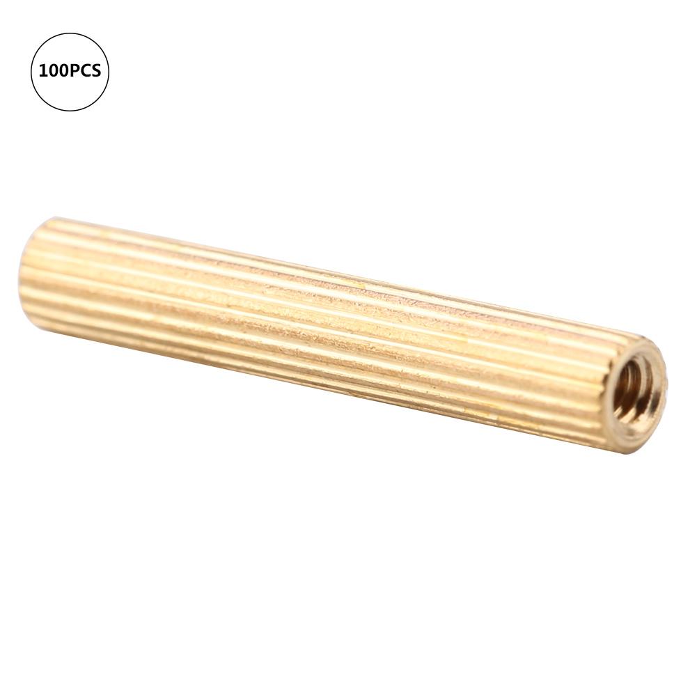 100 шт. M2 Латунная Гайка-Гайка Прокладка Стойка для печатной платы Крепежный элемент Аксессуар (M2*18)