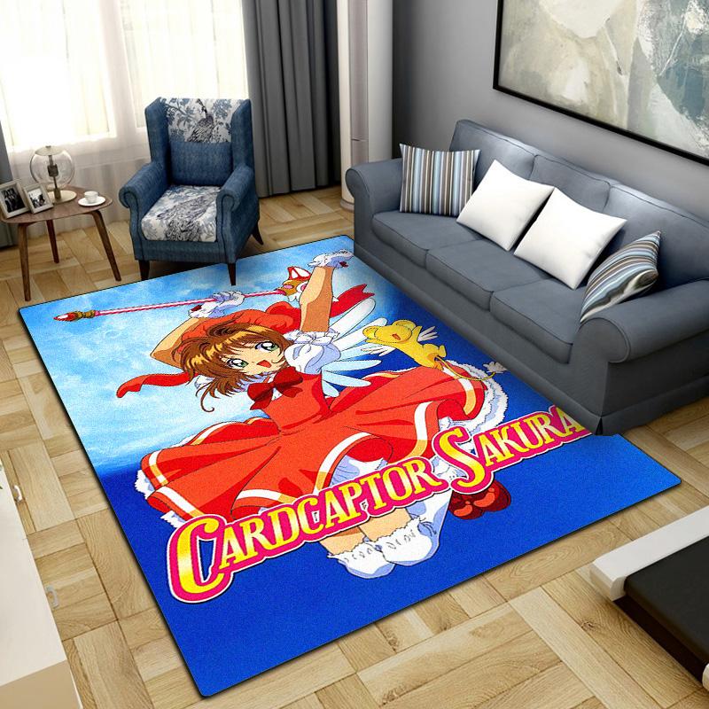 Cardcaptor Sakura Rug for Home Decoration,Washable Non-slip Large Rug Floot Mat LXRa16