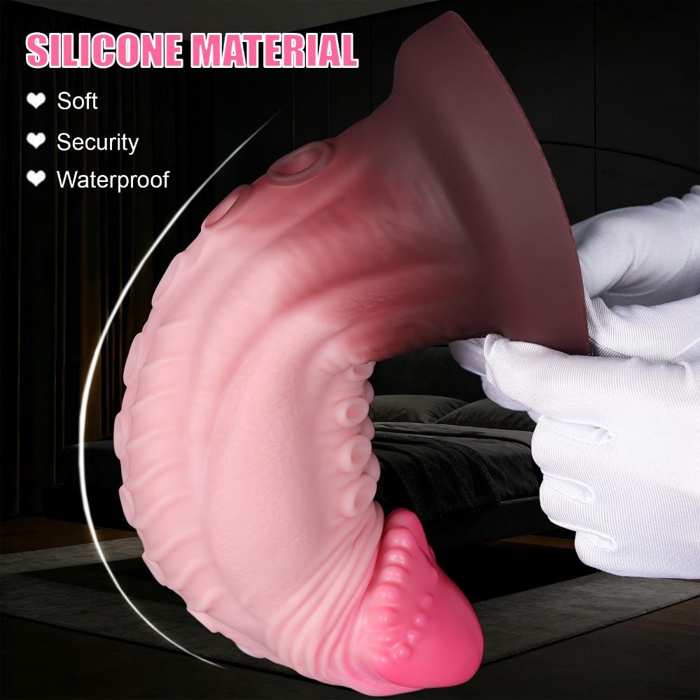 Ultra Soft Liquid Silicone Huge Anal Plug Dildo Women Adult Sex Toy
