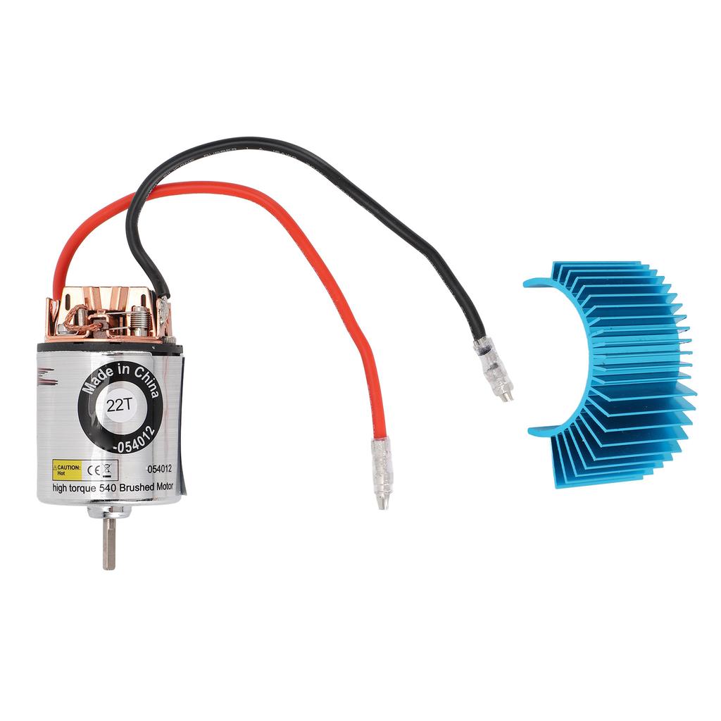 RC Brushed Motor Replacement Wide Compatibility Enhanced  540 RC Brushed Motor Stainless Steel Shell for 1/10 RC Car