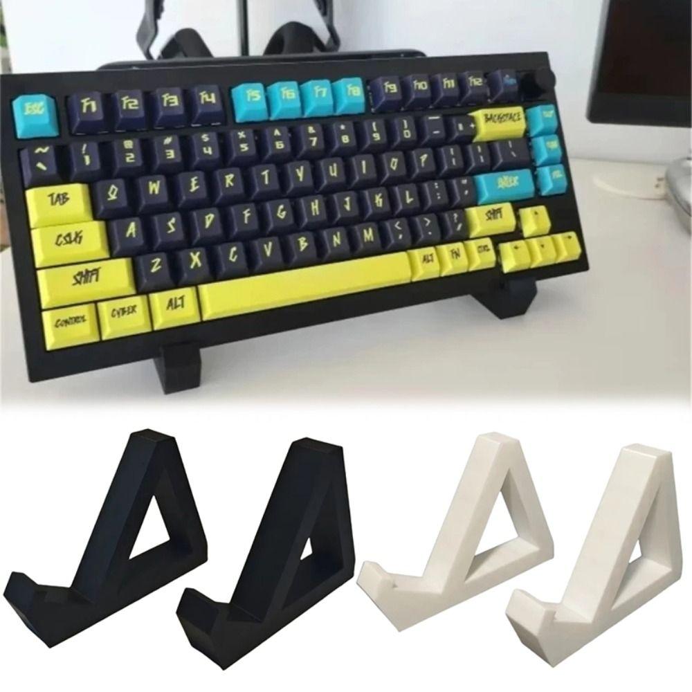 2Pcs Anti-Slip Keyboard Holder 3D Printing Keyboard Storage Rack Practical Keyboard Display Stand