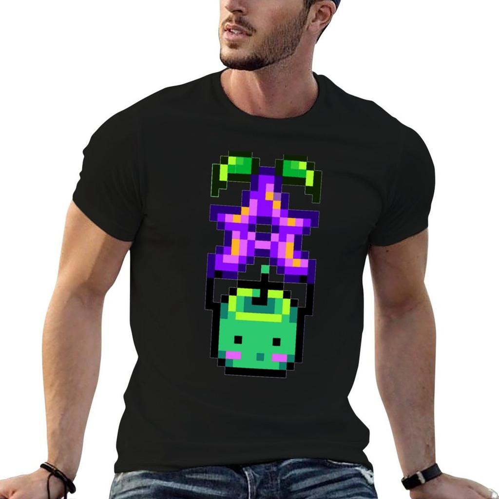 Stardew Valley Junimo with Stardrop TShirt Casual Trendy Short Sleeve TShirt