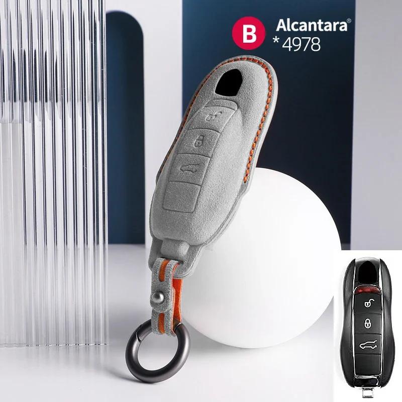 AABKR1 Car Key Bag Case Cover For Porsche Panamera Spyder Carrera Macan Cayman Cayenne 911 970 981 991 Car Key Cover Accessories