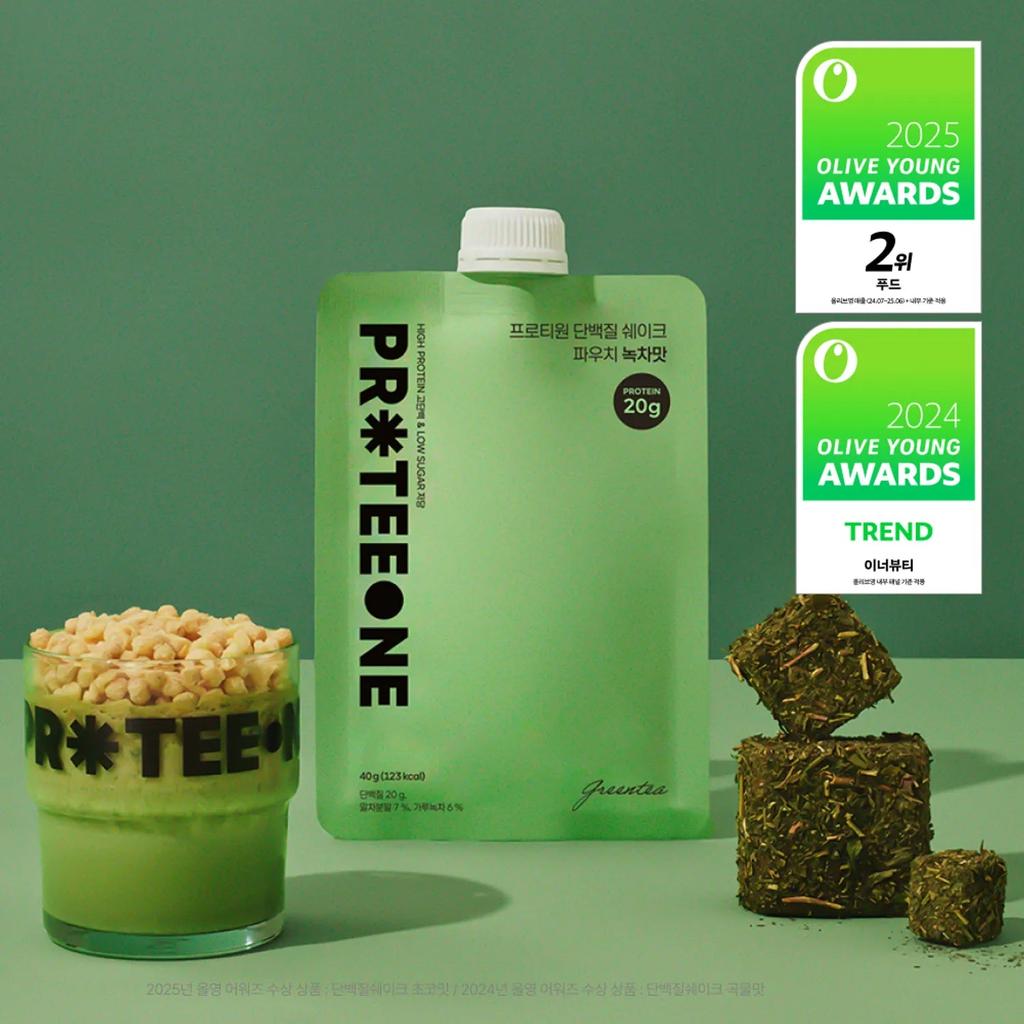 PROTEEONE Протеиновый коктейль в пакетике #Зеленый чай 40 г
