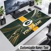 Custom Name Text Mouse Pad Green Bay Packers Personalized Desk Pad For Work And Gaming