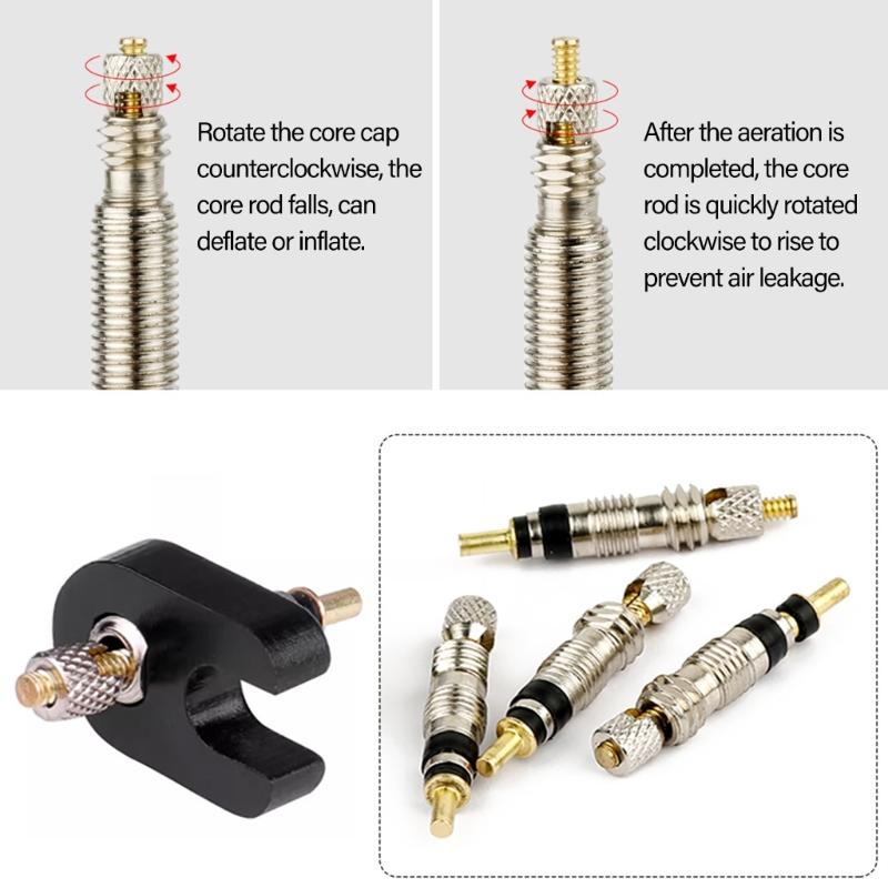 Длинные алюминиевые велосипедные ниппели Легкие велосипедные ниппели Велосипедные бескамерные ниппели Шток для велоспортивного мероприятия