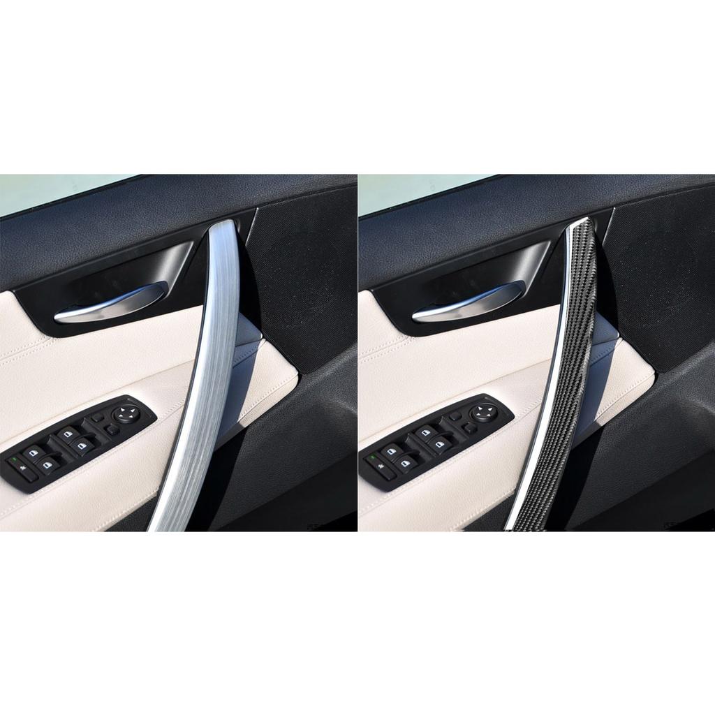 Для BMW X3 E83 2004 2005 2006 2007 2008 2009 2010 автомобильные аксессуары из углеродного волокна внутренняя дверная ручка крышка накладка наклейка