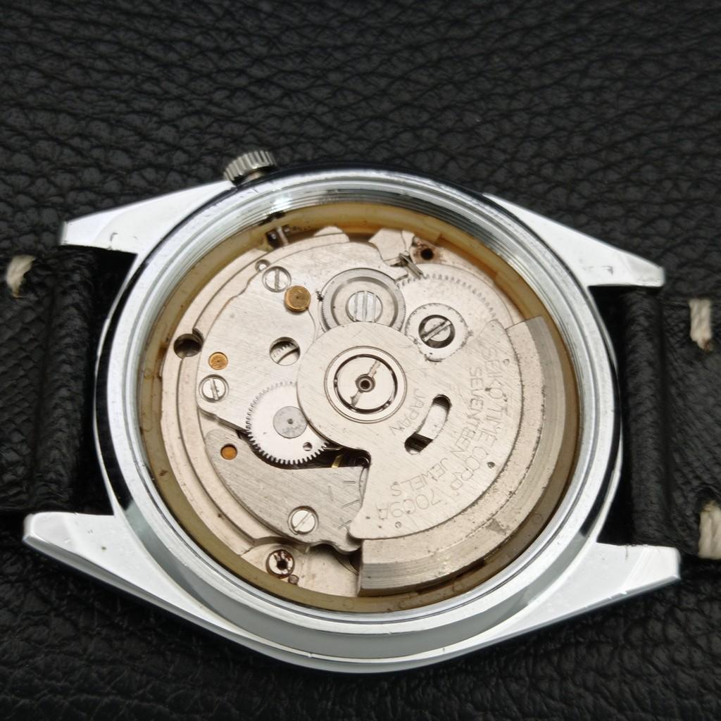 ЯПОНСКИЕ ВИНТАЖНЫЕ ОТРЕМОНТИРОВАННЫЕ АВТОМАТИЧЕСКИЕ МУЖСКИЕ ЧАСЫ SEIKO 5 С ЗЕЛЕНЫМ ЦИФЕРБЛАТОМ a446688-1