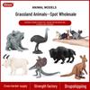 Мини-модели диких животных: Набор для детей: Кенгуру, Коала, Коза, Бизон, Ящерица, Лось