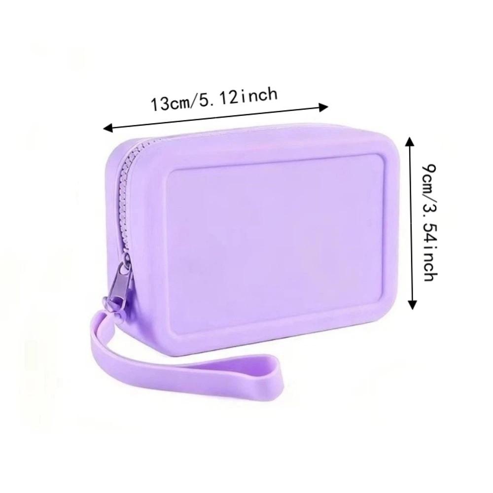 Silicone Cosmetic Makeup Bag Waterproof Storage Bag Wallet Toiletries Handbag Holiday Gift