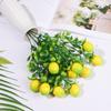 Artificial Lemon Tree with Green Leave Lemon Branch Fruit Bonsai Greenery Decoration for Home Table Centerpiece Farmhouse Garden
